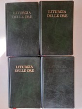 LITURGIA DELLE ORE ED ITALIANA OPERA COMPLETA 4 VOLUMI RELIGIONE CATTOLICESIMO