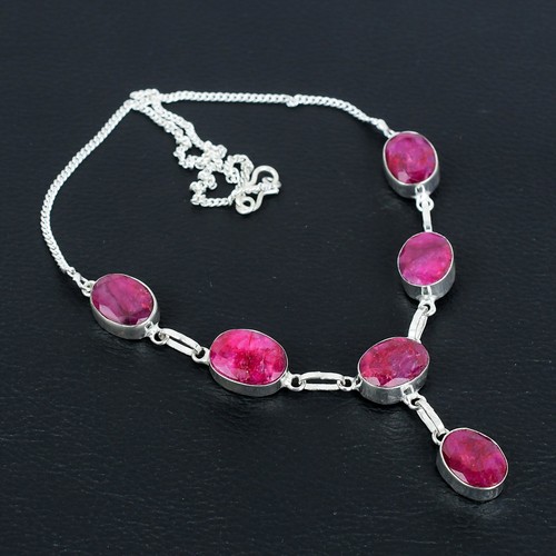 Collana simulata kashmir rubi - kashmir,