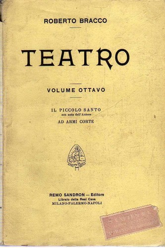 Roberto bracco teatro volume - roberto, bracco-teatro-volume