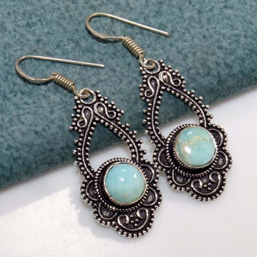 Orecchini larimar placcati - larimar,