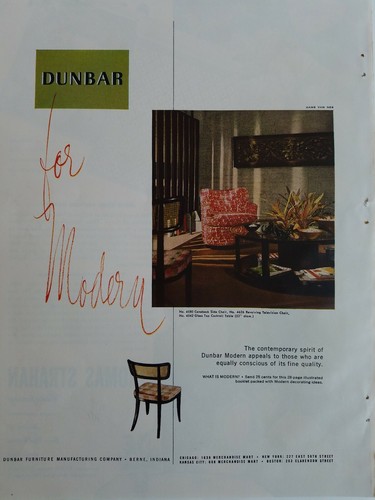 1953 dunbar sedia moderna - sedia,
