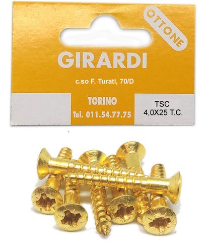 Vite legno ottone testa - legno,
