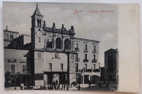 Cartolina bari piazza - cartolina,