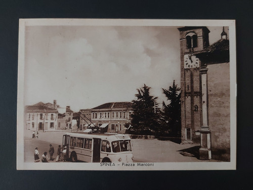 Cartolina spinea piazza - ,