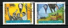 CAMERUN 1979 TRASPORTI MONGOLFIERE DIVERSE 2 VAL. Cat.M.919-920