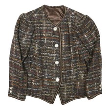Giacca Donna Marrone In Lana