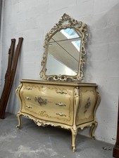 Como Mosso Laccato Luigi XV Con Specchiera 