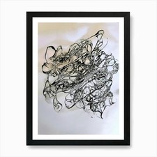 Disegno a inchiostro astratto