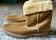 Stivali uomo Premiata bianchi scamosciati marroni con pelliccia sintetica Euro 41 US 7,5 NUOVI