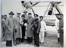 Foto vintage Inaugurazione Linea Roma-Tripoli 1934 Ft 34870 - Stampa 30x24 cm