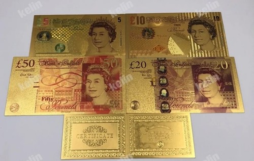 Full set gold foil bank - foil,