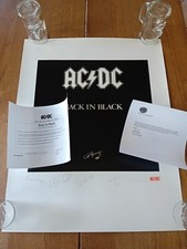 AC/DC - Back in Black - Lithograph - Signed by Angus Young