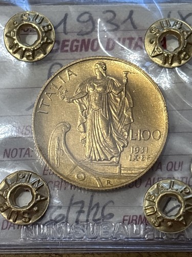 Moneta oro regno italia - oro, d'italia