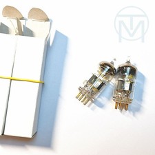 2x TESLA E88CC (6922 CCa E188CC) Griglie Oro, 1962, Militari, Stampa Cattiva = Sconto!