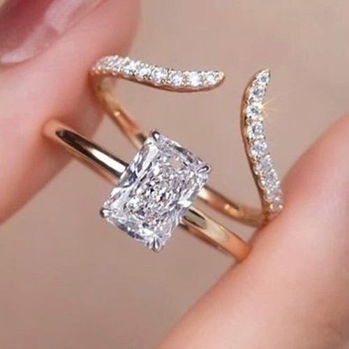 Set anello abbinato sposa