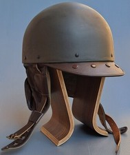 Casco da motociclista militare esercito danese modello 1955, anni 50