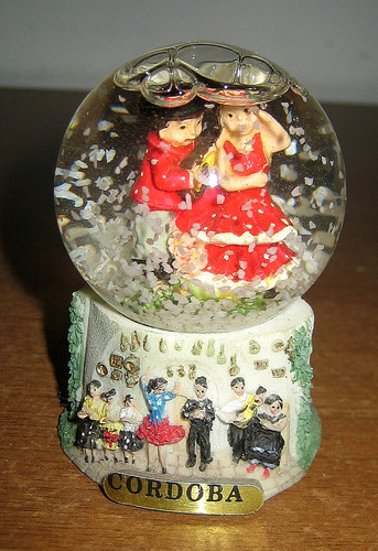 Palla vetro con neve - di,