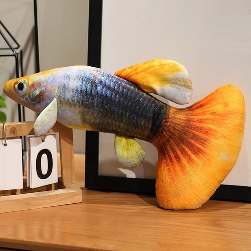 Cuscino peluche pesce guppy - cuscino,