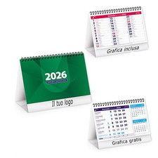 Calendari da tavolo  100 pezzi stampa  logo azienda a colori grafica gadget