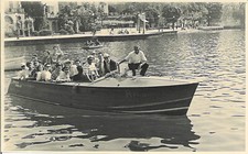 Cartolina ill. MOTOSCAFO SERVIZIO PUBBLICO TRINCHIERI? RIVA. Non viagg. Anni '50