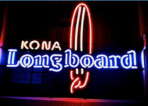 Insegna neon lavagna lunga - insegna,