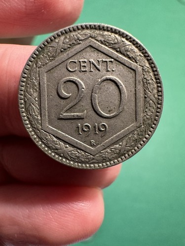 Centesimi 1919 esagono - 20,