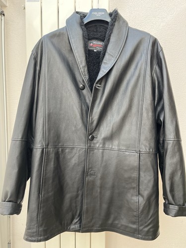 Giacca pelle nera made - di, nera,
