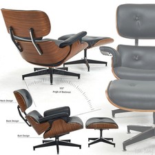 Walnut Eames-Style Lounge