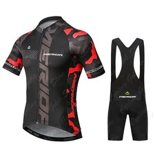 Set Maglia Ciclismo Estiva Manica Corta Traspirante Uomo MTB Bici Ciclismo Abbigliamento