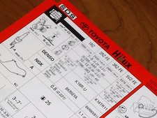 Toyota YARIS VERSO Diesel NLP20/22 anno 2004 scheda tecnica servizio MANUALE OFFICINA