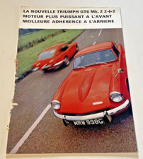 Brochure de Vente TRIUMPH GT6 Mk2 - Non Daté - Etat Correct.