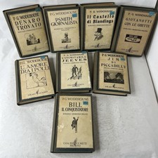 LOTTO 8 LIBRI DI P G WODEHOUSE - ed bietti 1936