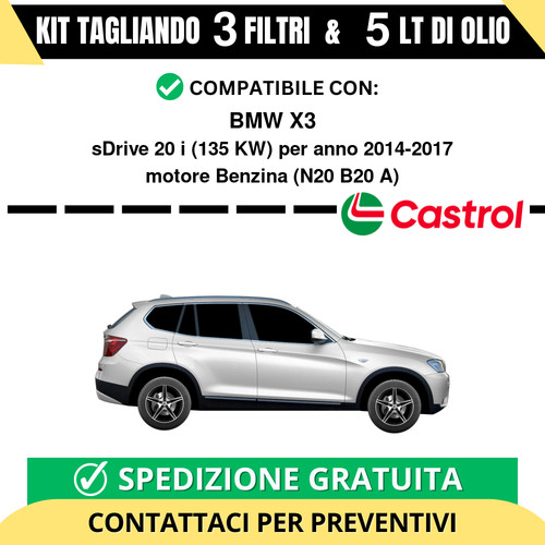 Tagliando per bmw - x3, sdrive
