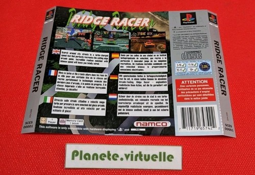 Jaquette ridge racer - sony, ps1