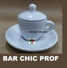 TAZZINA TAZZA CAFFE BAR CON COPERCHIO + PIATTINO PROF PORCELLANA 12 2024