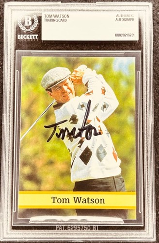 Tom watson autografo firmato - autografo,