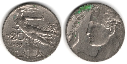 Italia centesimi 1909 - italia,