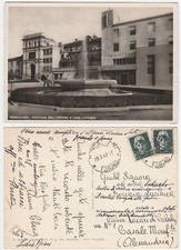 MONCALIERI - TORINO - FONTANA DELL'IMPERO E CASA LITTORIA - VIAGG. 1942 -30902-