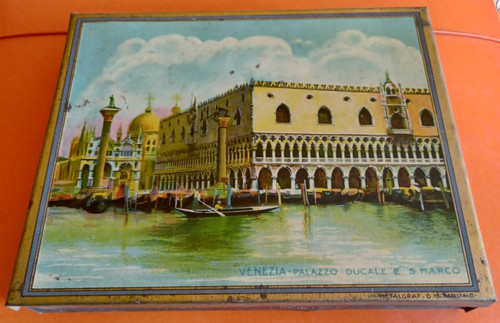 Scatola latta vintage unica - latta,