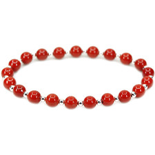 Bracciale ROSSO e ARGENTO