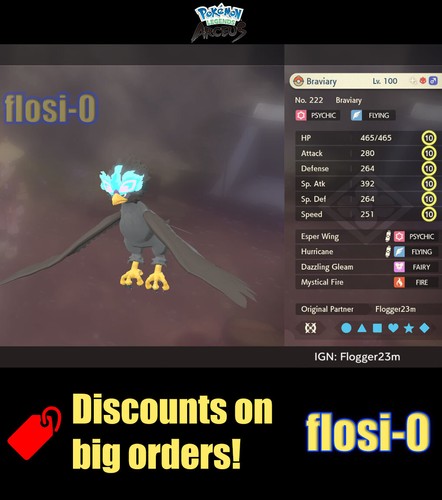 6iv shiny alpha braviary - shiny,