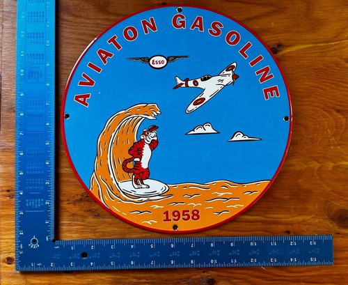 Vintage 1958 esso aviation - vintage,