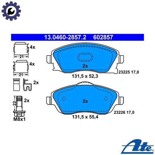 Set pastiglie freno - pastiglie,