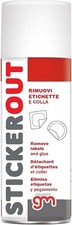 Magazzini GM STICKEROUT, Spray Rimuovi Etichette, Colla, Adesivi. 200ml