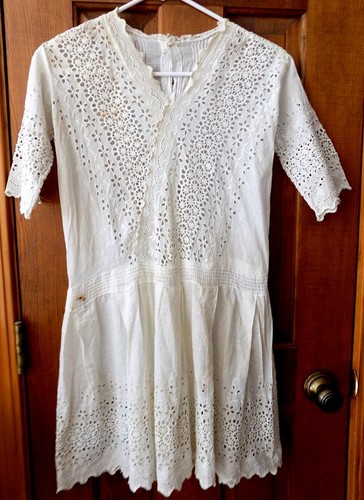 Antico vestito bambina bianco - antico,