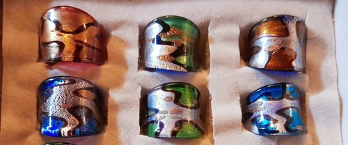 Anelli vetro murano - ,