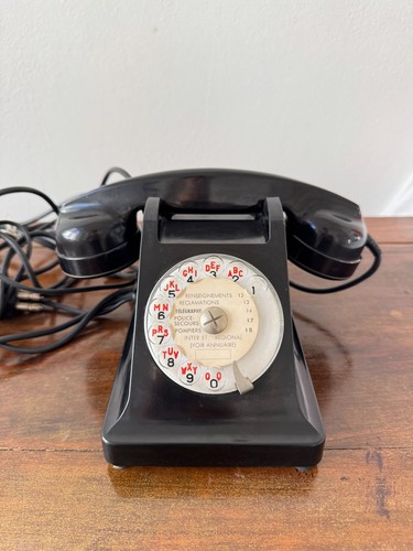 Telefono vintage rotella - rotella, con