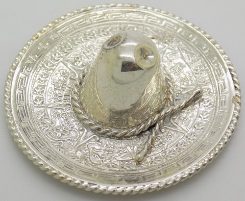 Sombrero argent 925 miniature - sombrero,