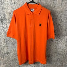Polo Nike Challenge Court vintage piccola arancione tennis Andre Agassi uomo