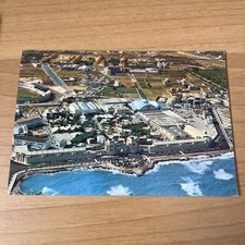 CARTOLINA COLORI VINTAGE COLLEZIONE BARI DALL'AEREO FIERA DEL LEVANTE 